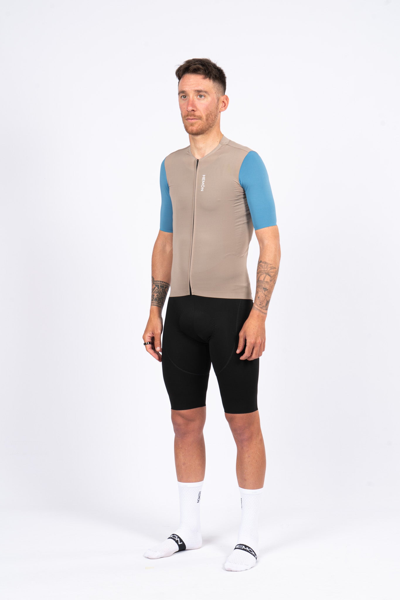 SUPER LEGGERO men jersey - beige/blue