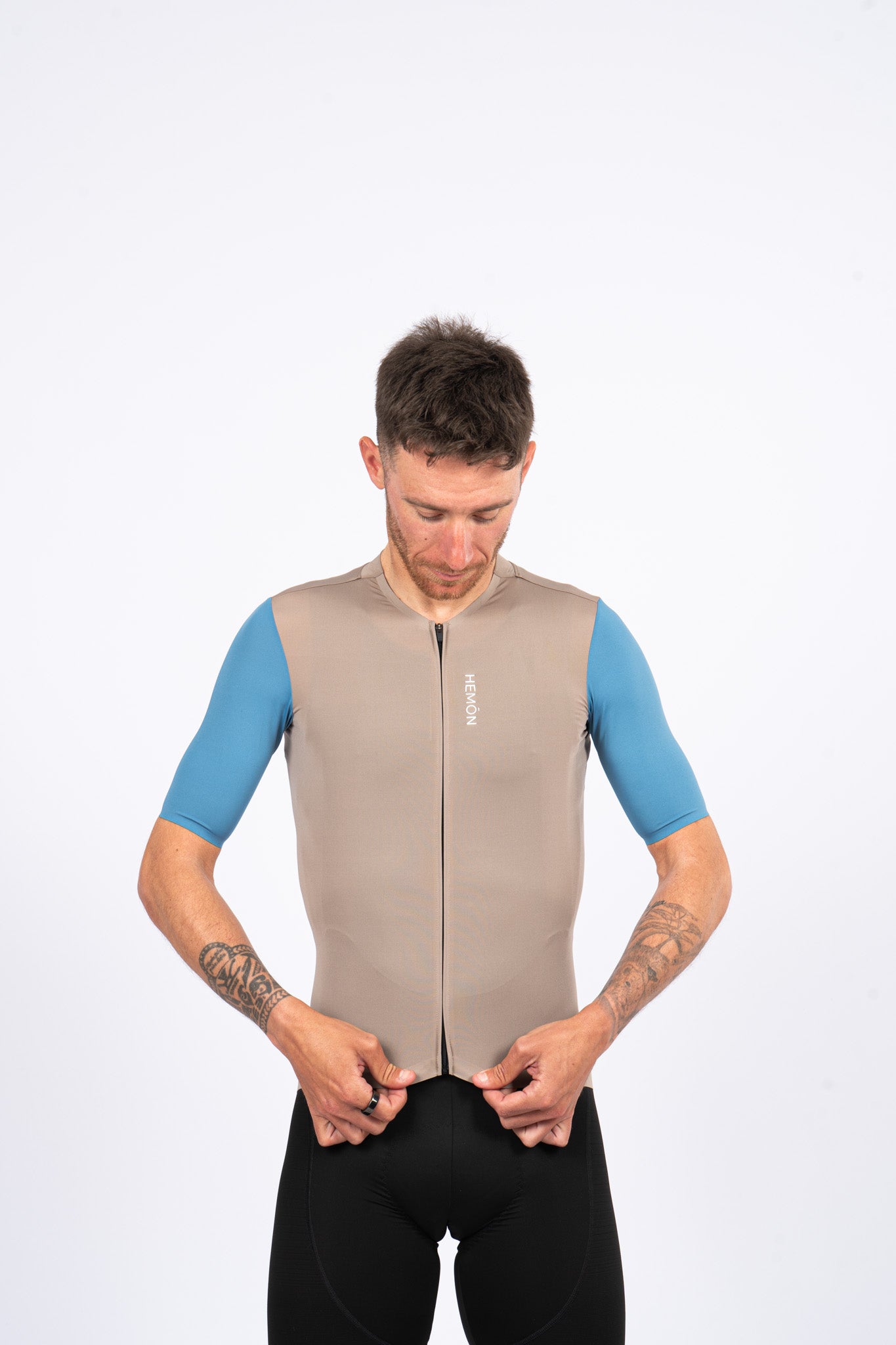 SUPER LEGGERO men jersey - beige/blue