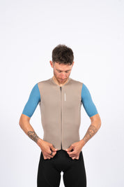 SUPER LEGGERO men jersey - beige/blue
