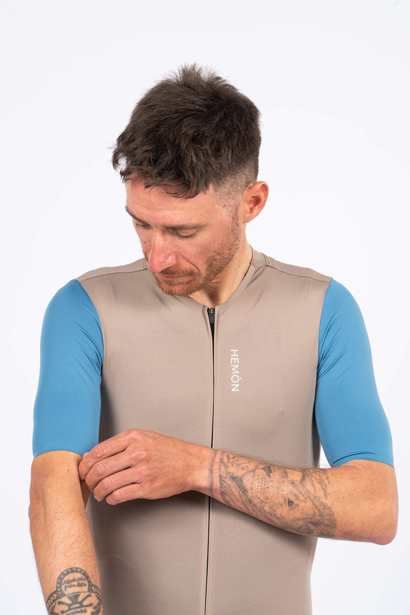 SUPER LEGGERO men jersey - beige/blue