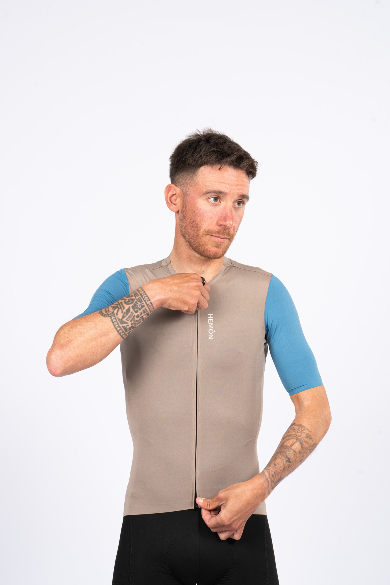 SUPER LEGGERO men jersey - beige/blue