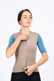 Maillot SUPER LEGGERO women - beige/azul