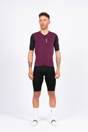 Maillot SUPER LEGGERO men - granate/negro