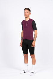 Maillot SUPER LEGGERO men - granate/negro