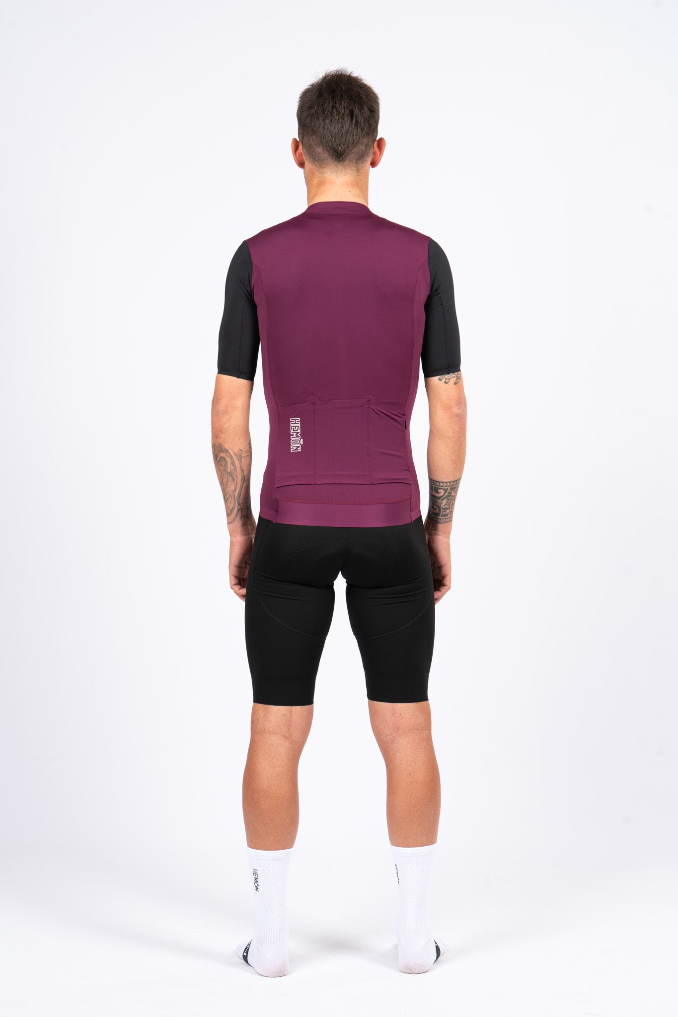 Maillot SUPER LEGGERO men - granate/negro