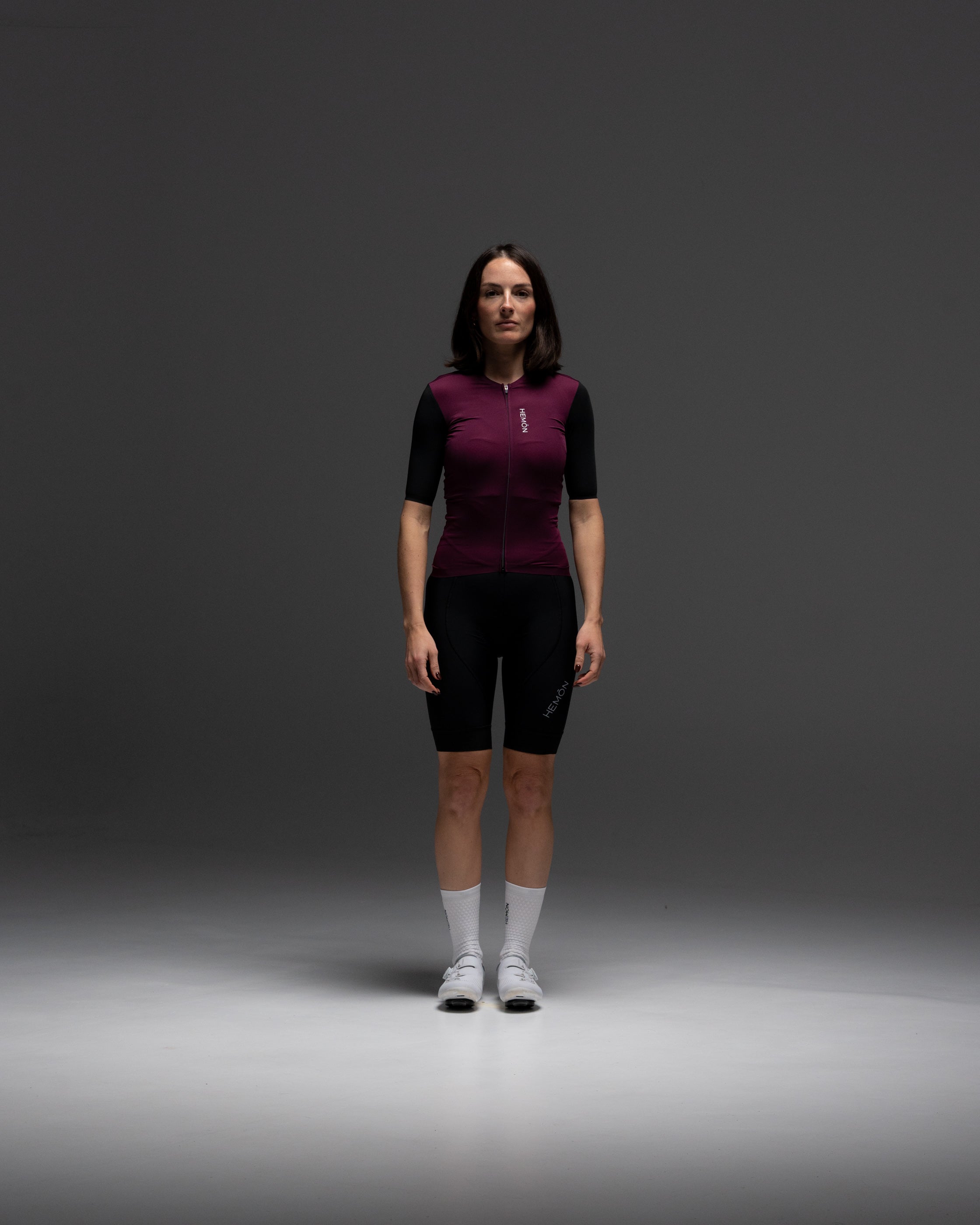 Maillot SUPER LEGGERO women - granate/negro