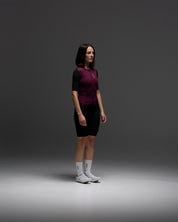 Maillot SUPER LEGGERO women - granate/negro