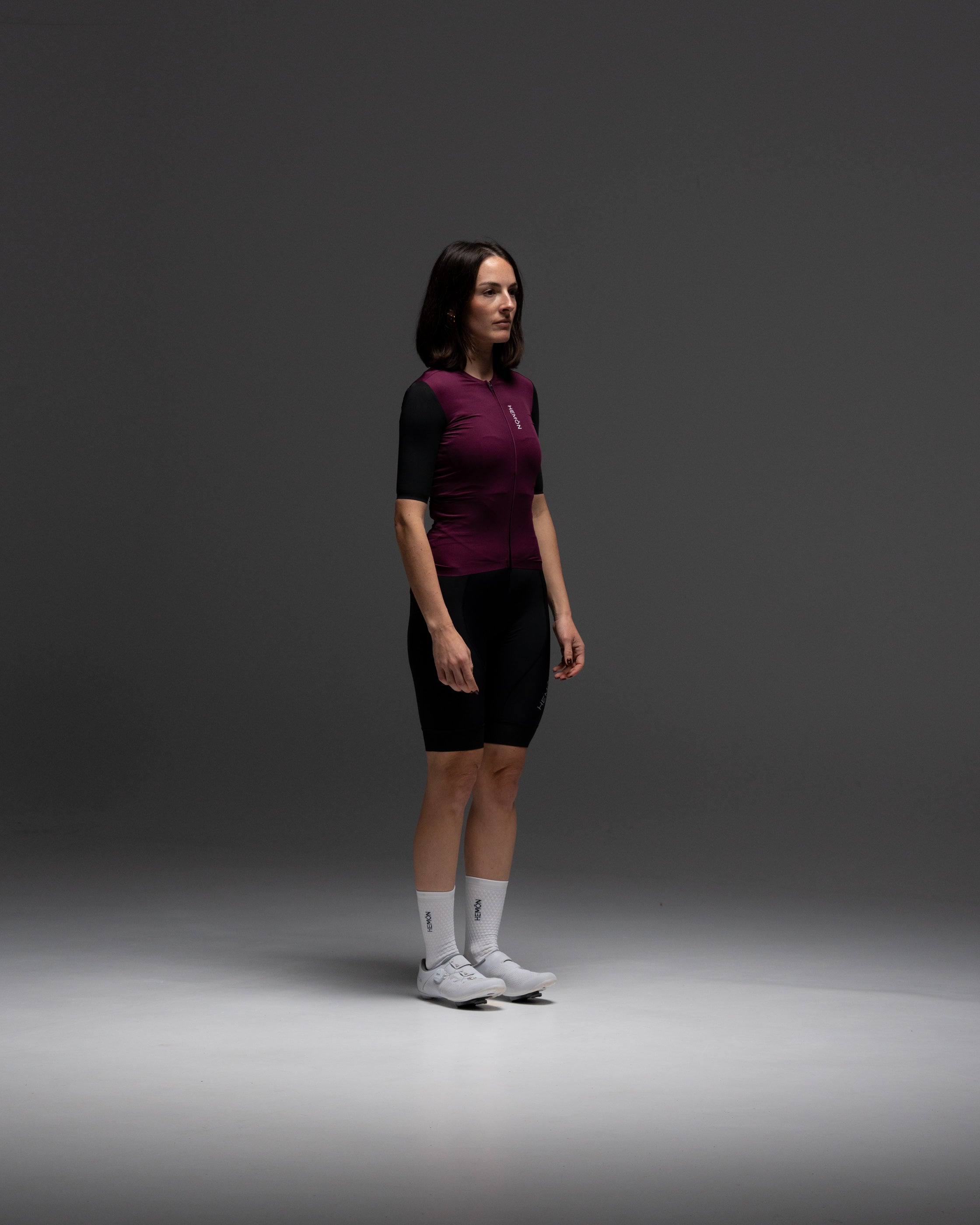 Maillot SUPER LEGGERO women - granate/negro