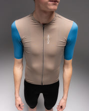 SUPER LEGGERO men jersey - beige/blue