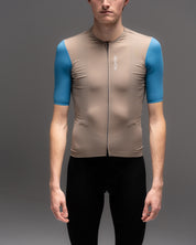 SUPER LEGGERO men jersey - beige/blue
